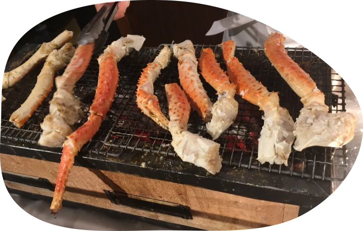 grilled king crab image