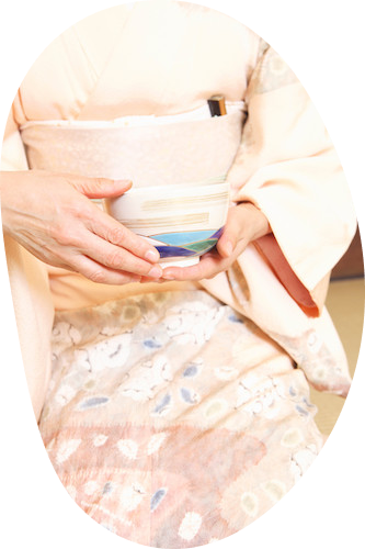 kimono with ceramic image
