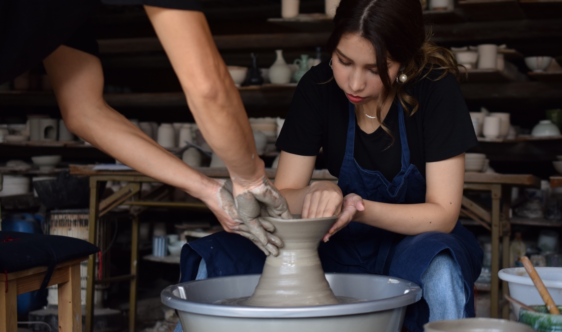 making pottery image